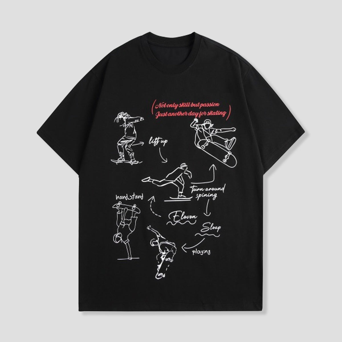 ラインスケートTシャツ