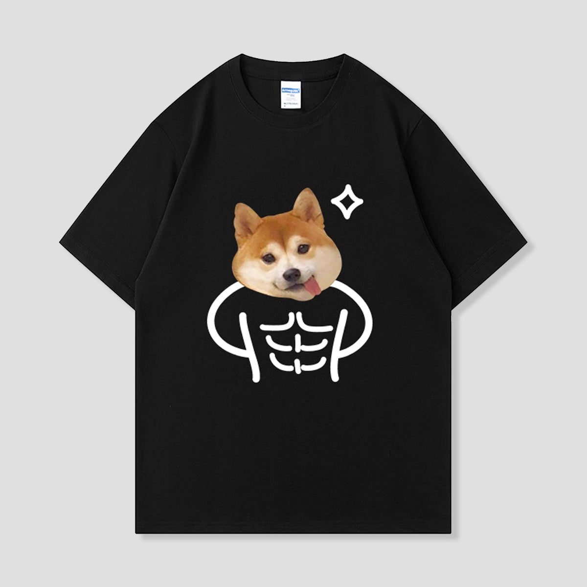 ムキムキ柴犬Tシャツ