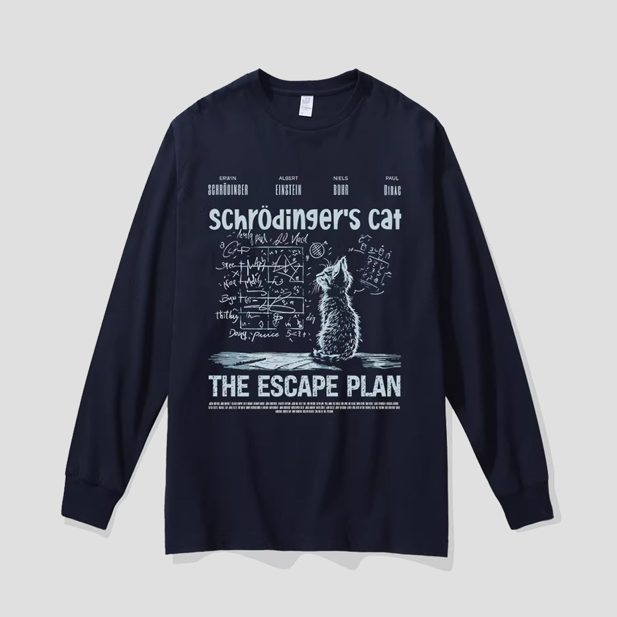 シュレーディンガーキャット長袖Tシャツ