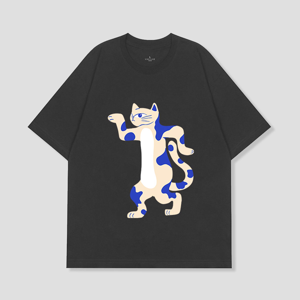アブストラクトキャットTシャツ