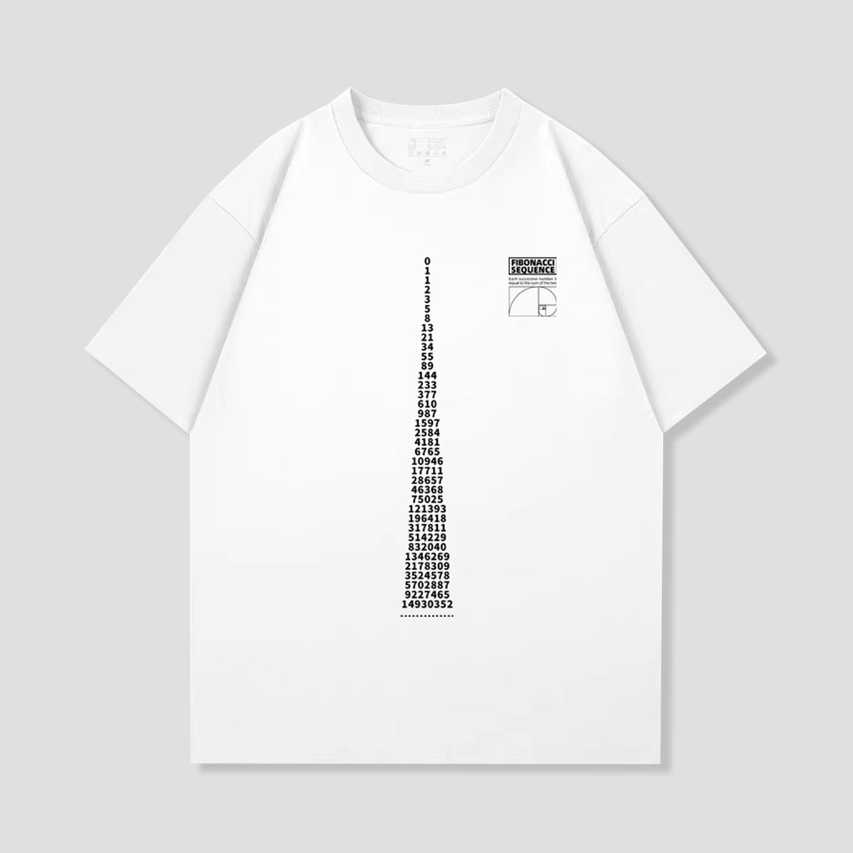 フィボナッチ数列Tシャツ