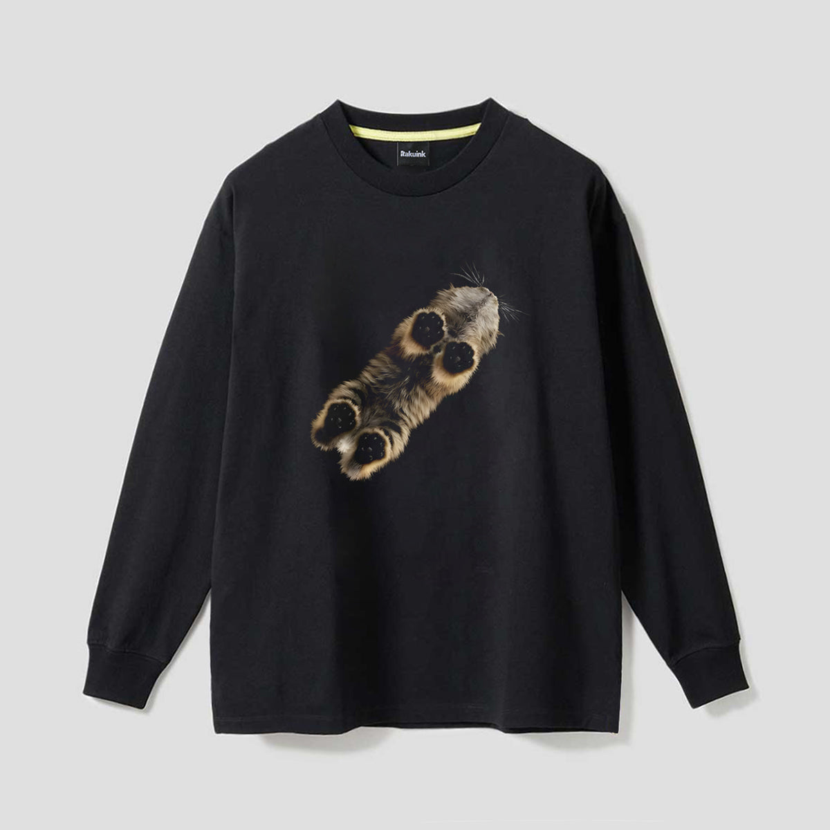 【予約】リトルポーズ仰視ネコ ロングスリーブTシャツ