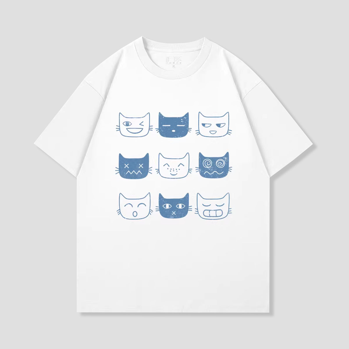 にゃんフェイスTシャツ