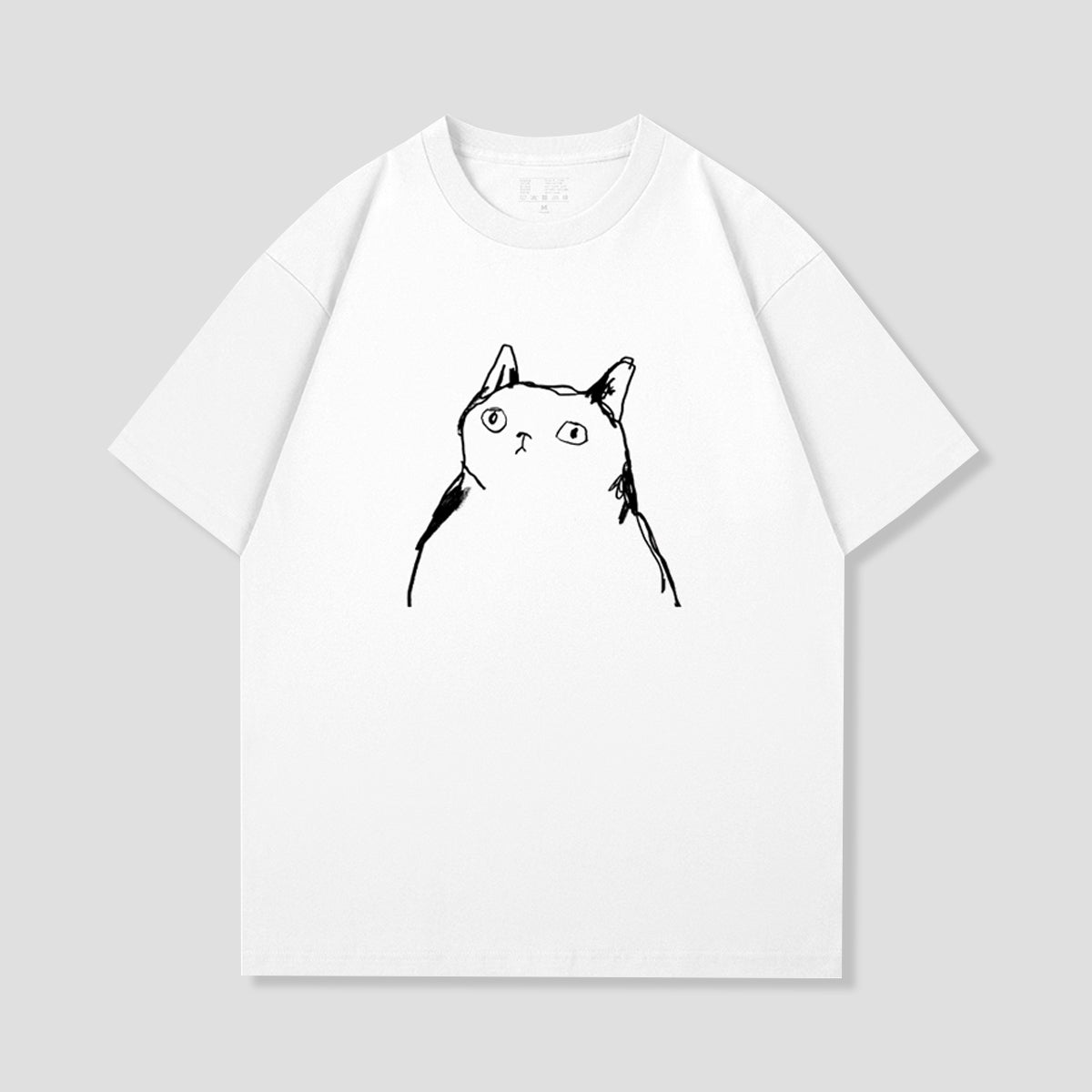 ミニマルキャットTシャツ