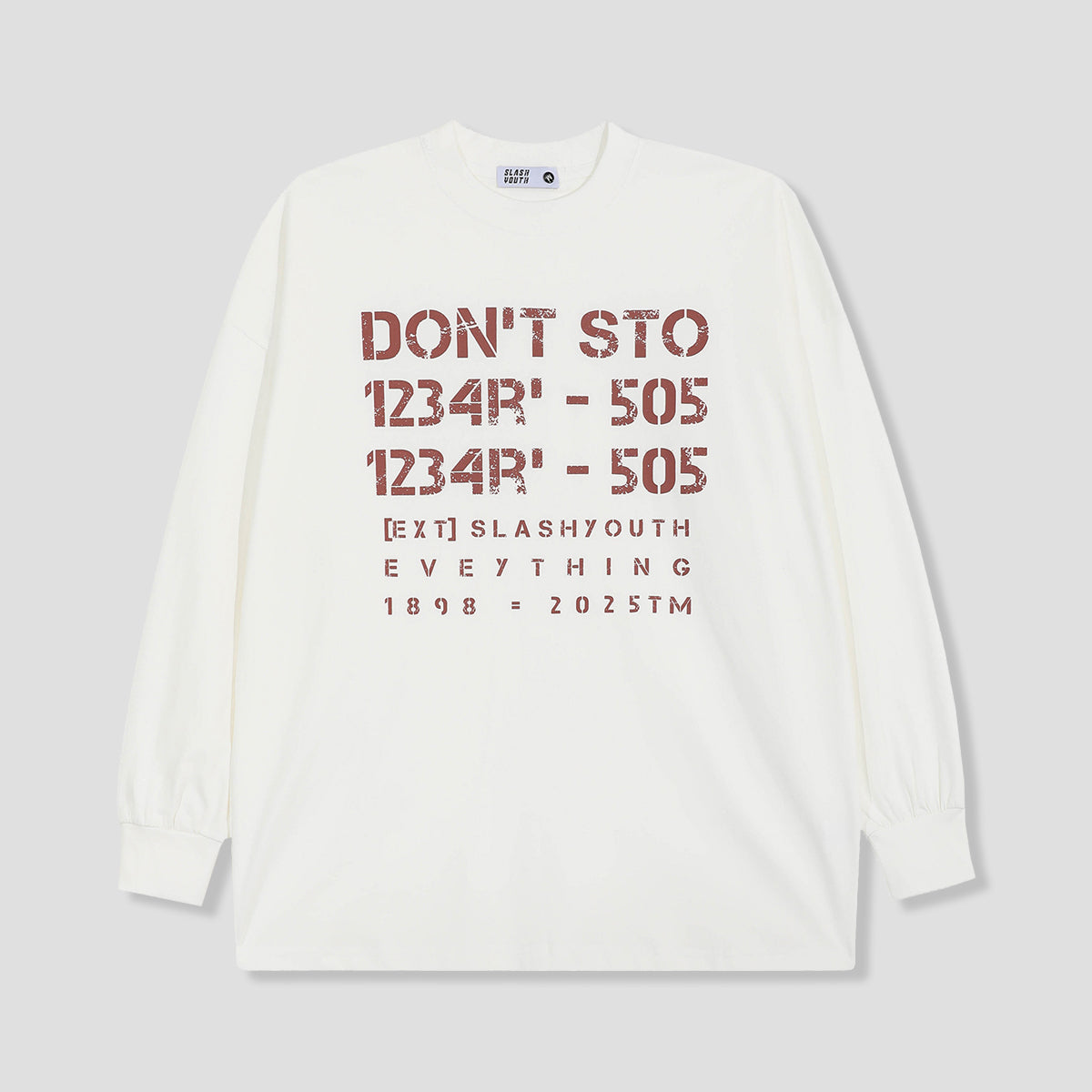 ネオ・タイポグラフィック ロングスリーブTシャツ