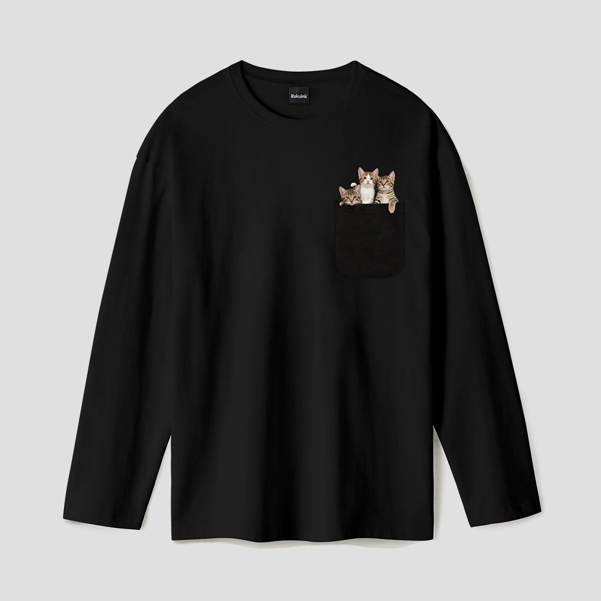 【予約】トリオキャット ポケットロングスリーブTシャツ
