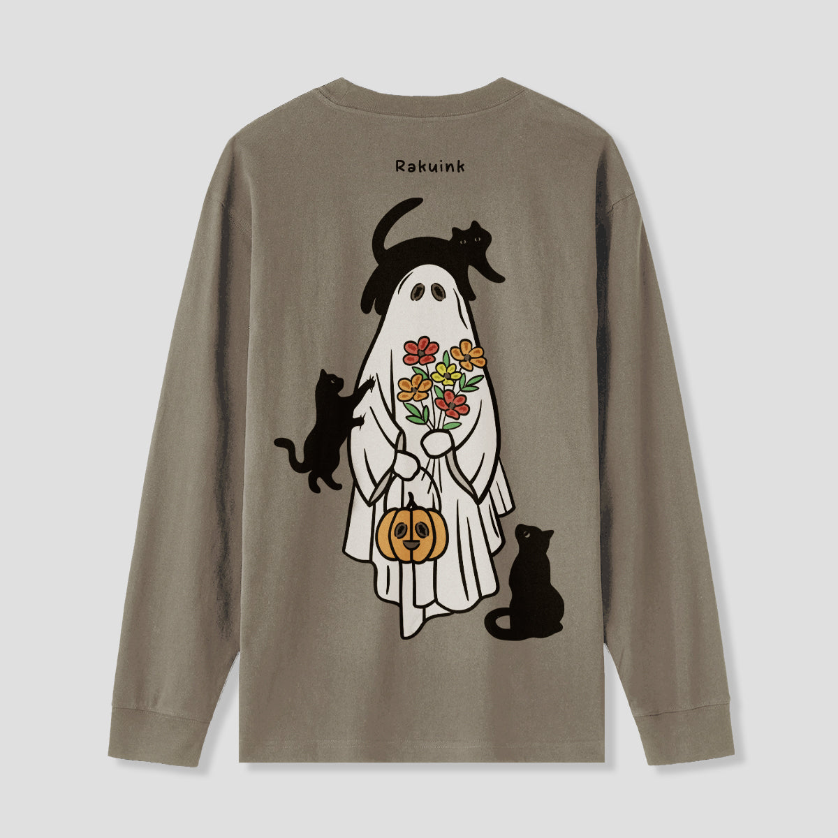 【予約】ハロウィンゴースト バックプリントロンTシャツ
