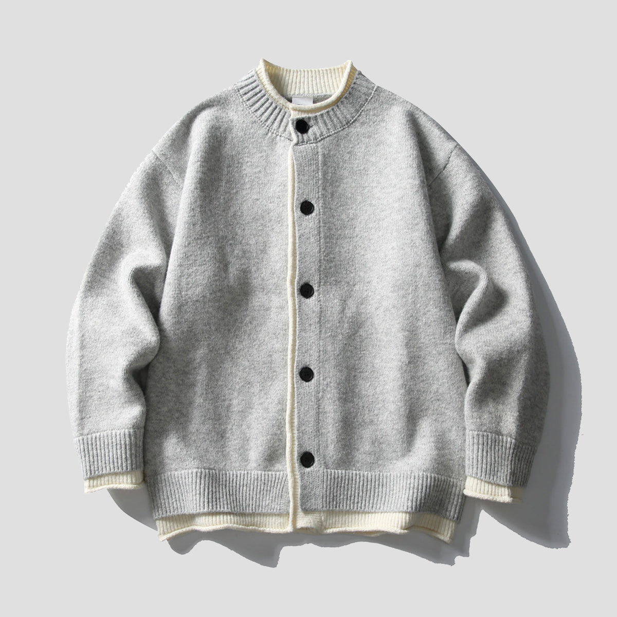 レイヤードエッジ カーディガン