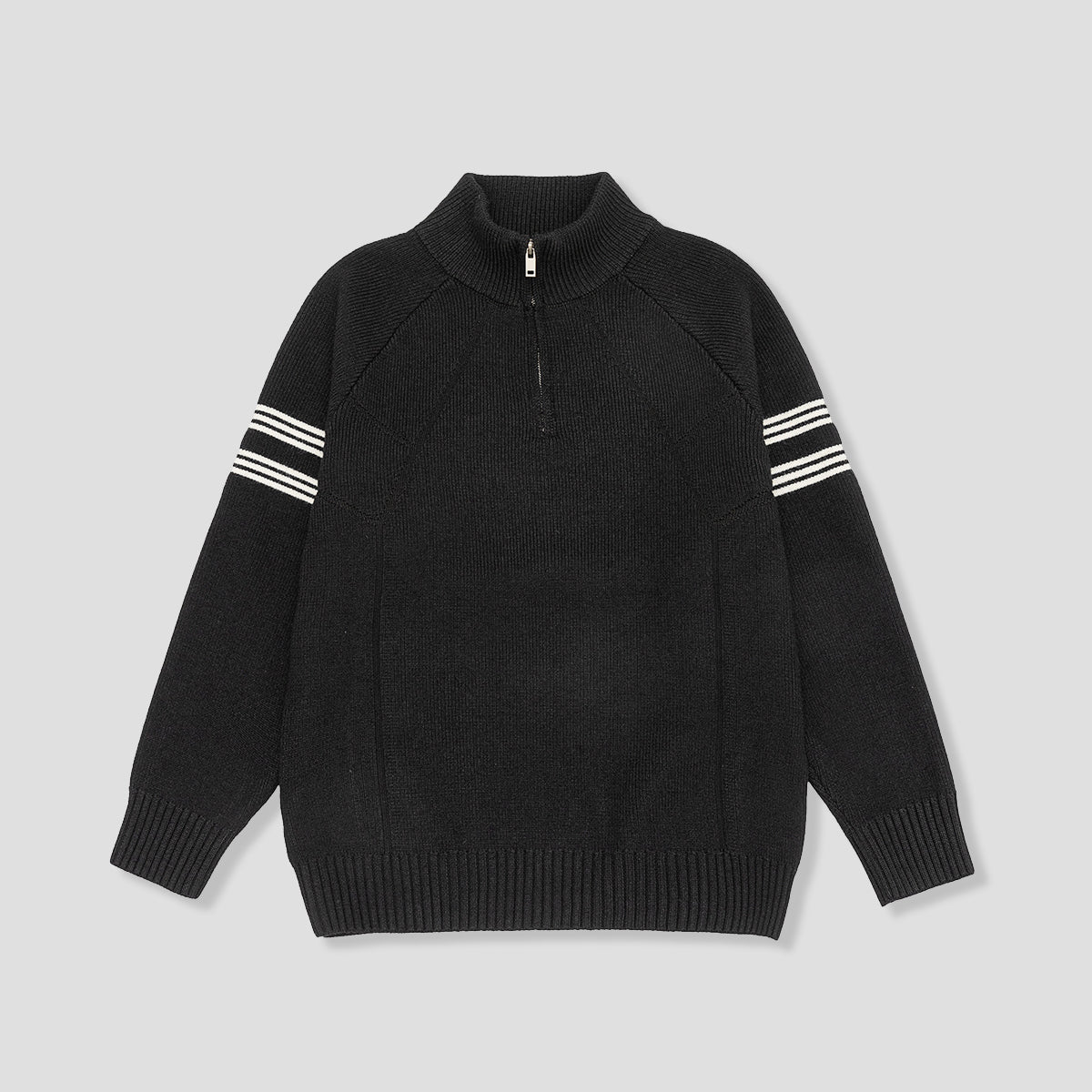 ラインジップニット