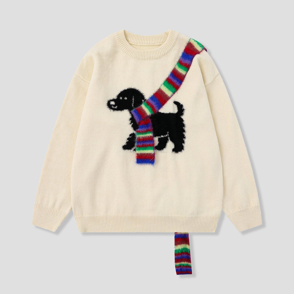 レインボーマフラー ワンコセーター