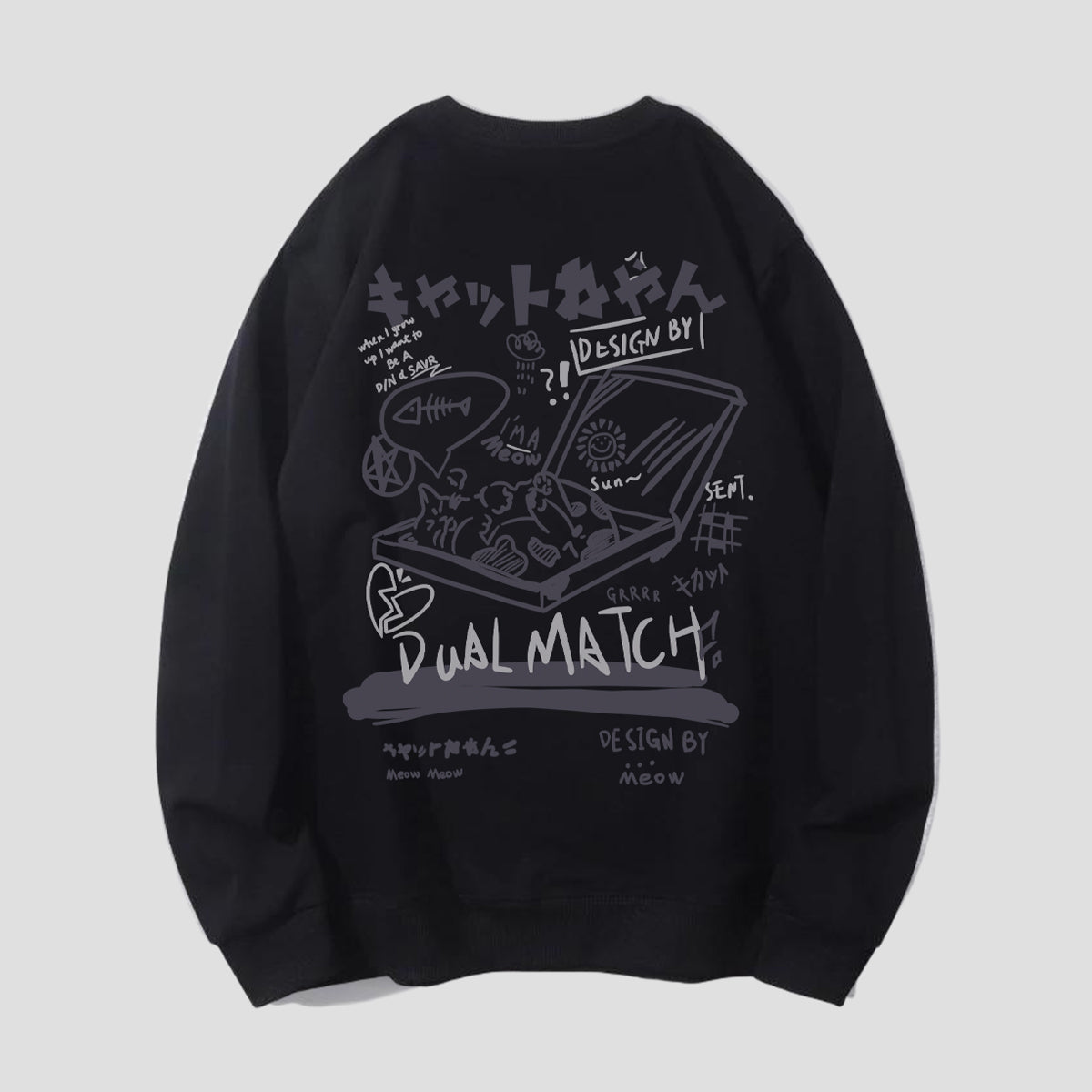 【予約】ピザキャット バックプリントスウェット