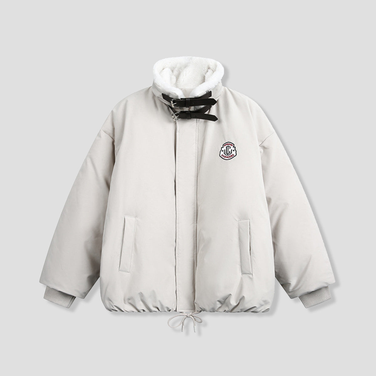 ハイネックフリース ショートパファー