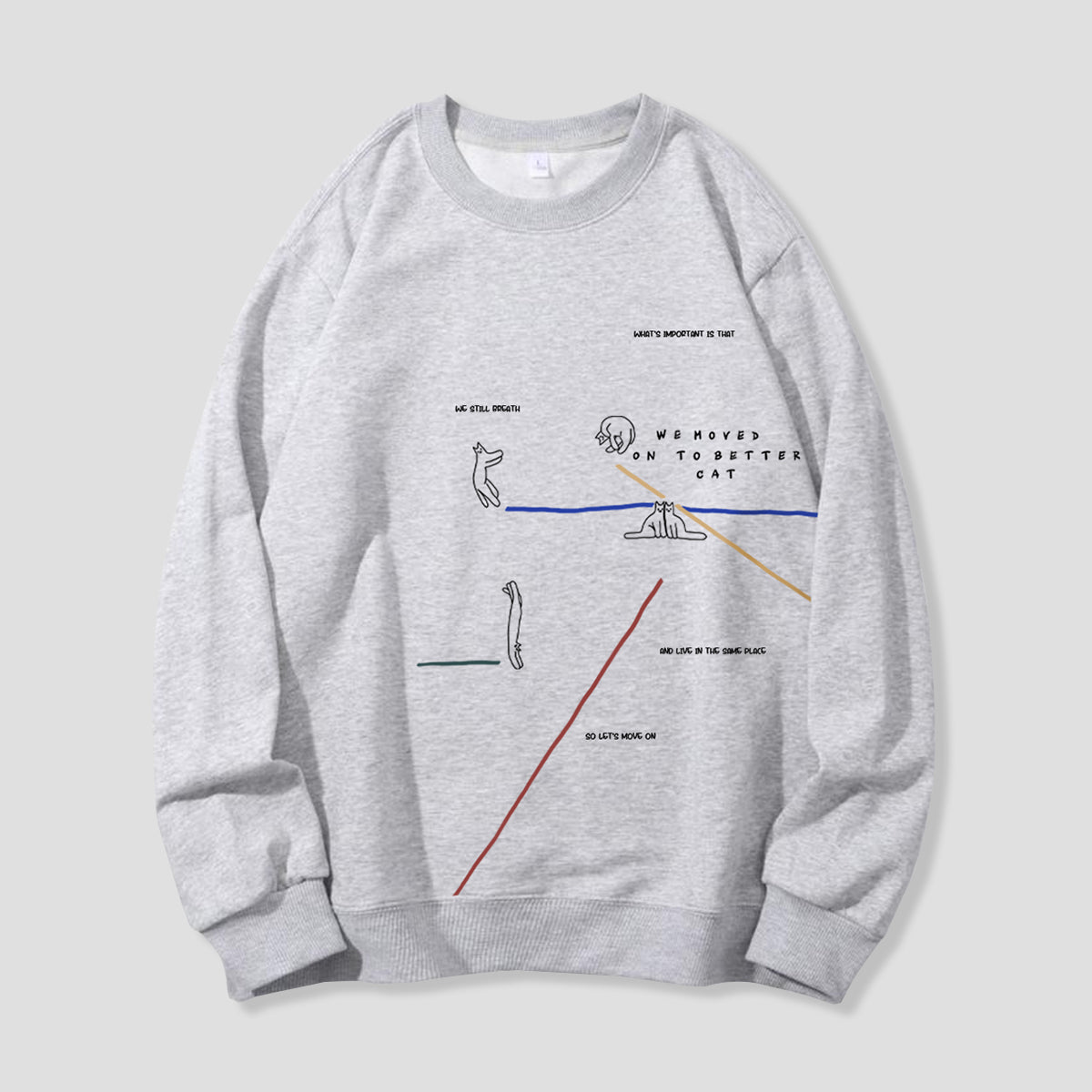 【予約】ラインアート キャット スウェット