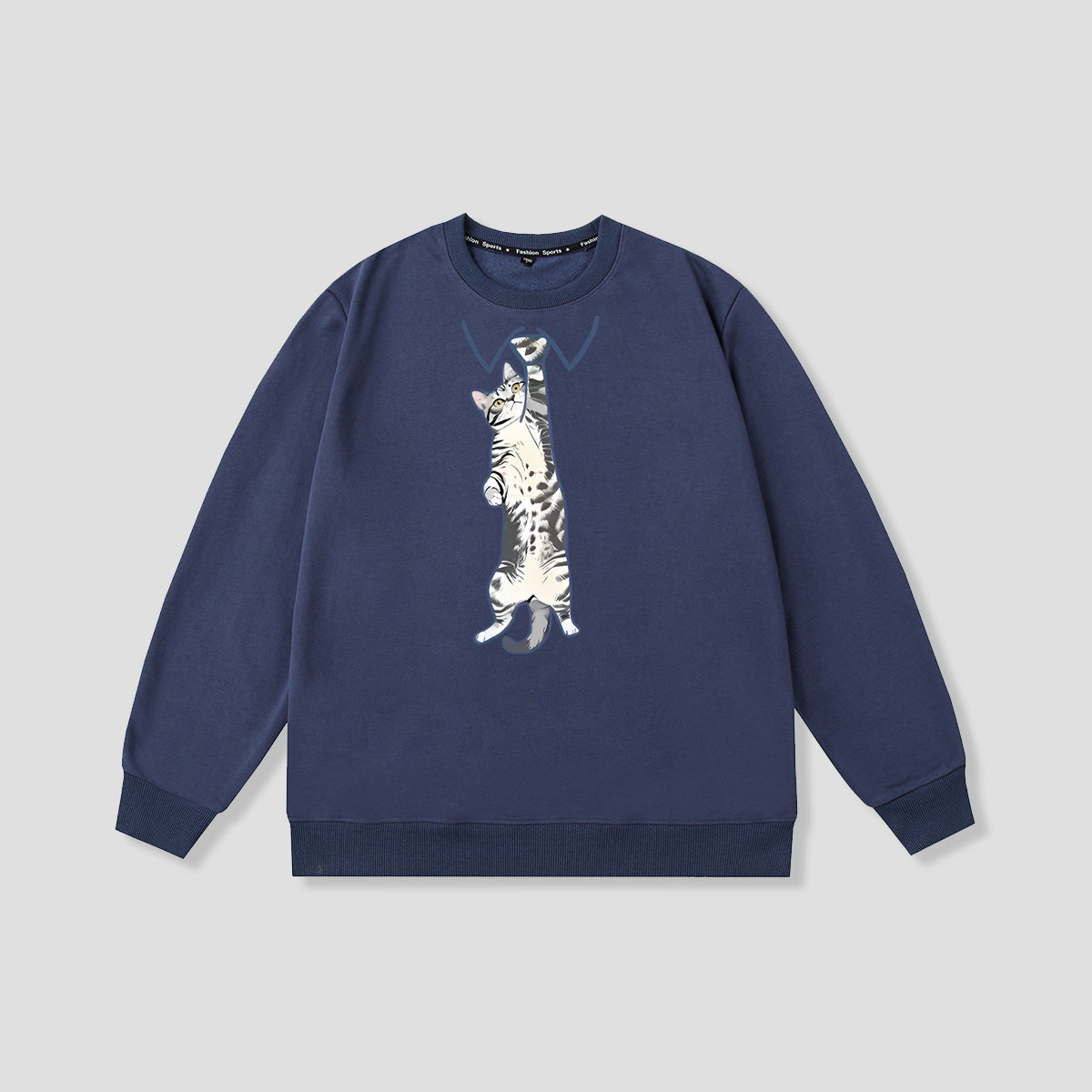 ネクタイキャット クルーネックスウェット