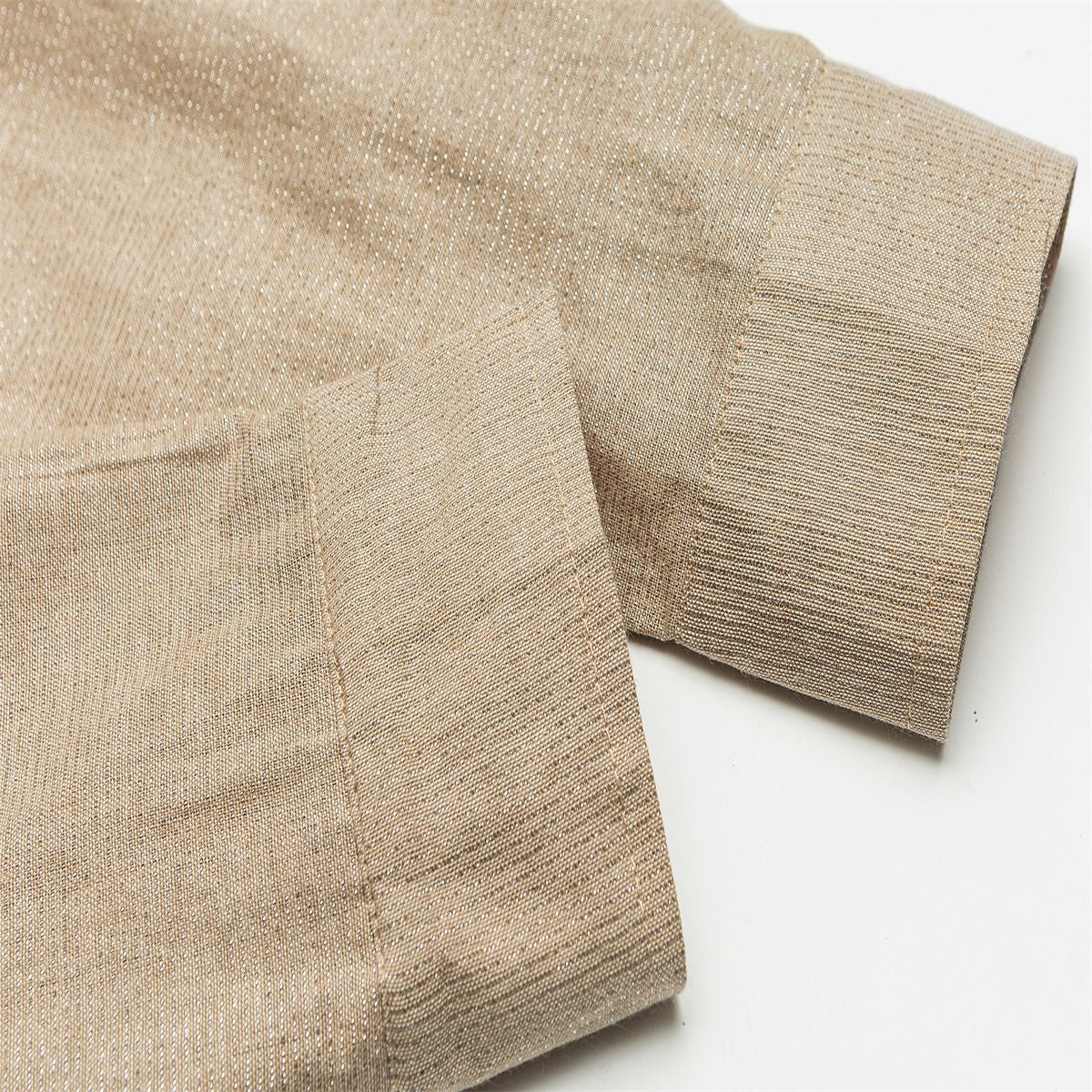 732 音楽モチーフ刺繍×配色袖 リネン100 RUDE GALLERY 2 732 音楽モチーフ刺繍×配色袖 リネン100 RUDE GALLERY 2