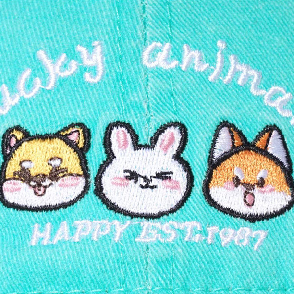 Lucky Animals｜ヴィンテージウォッシュ 刺繍入りキャップ – RakuInk
