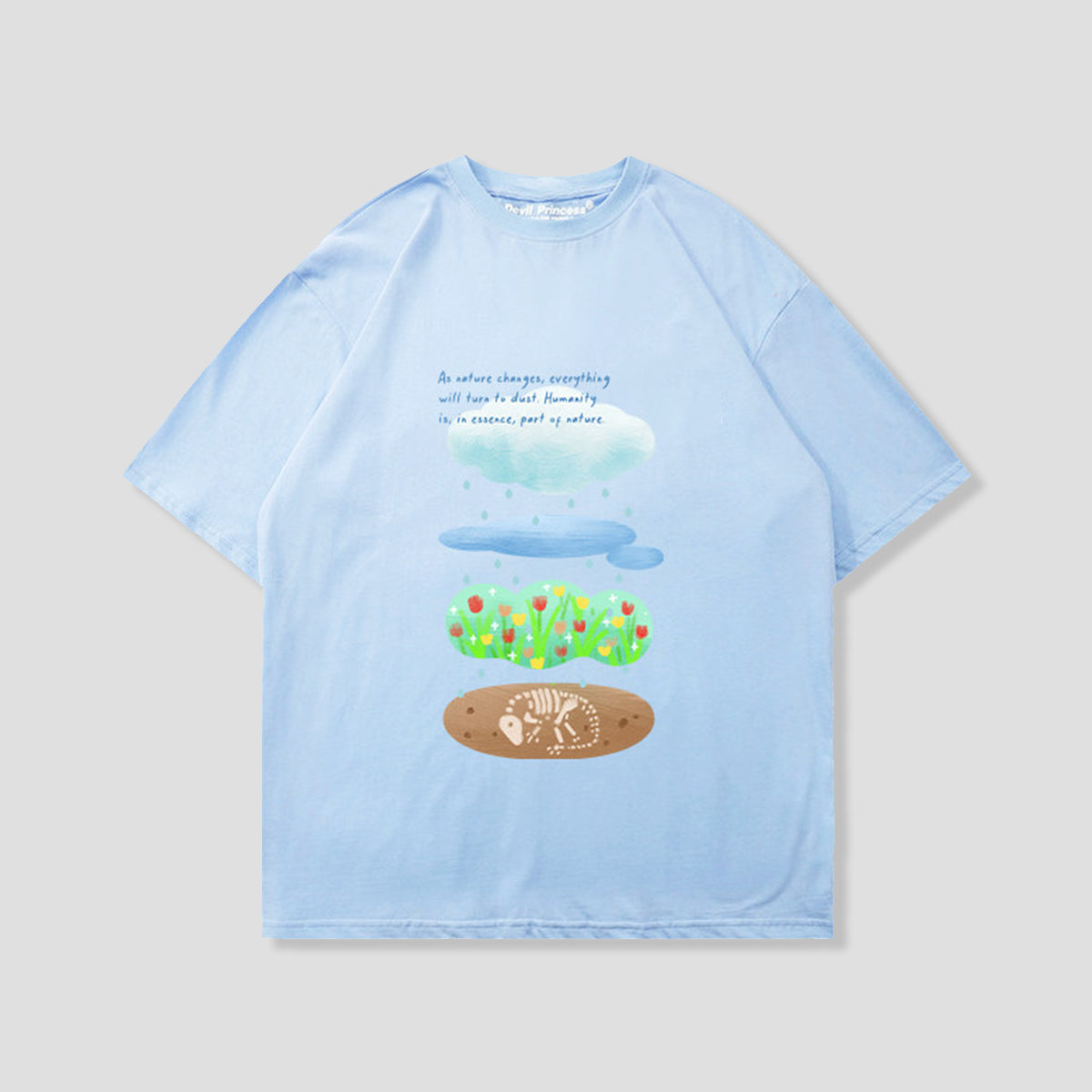 レイヤードワールド グラフィックTシャツ