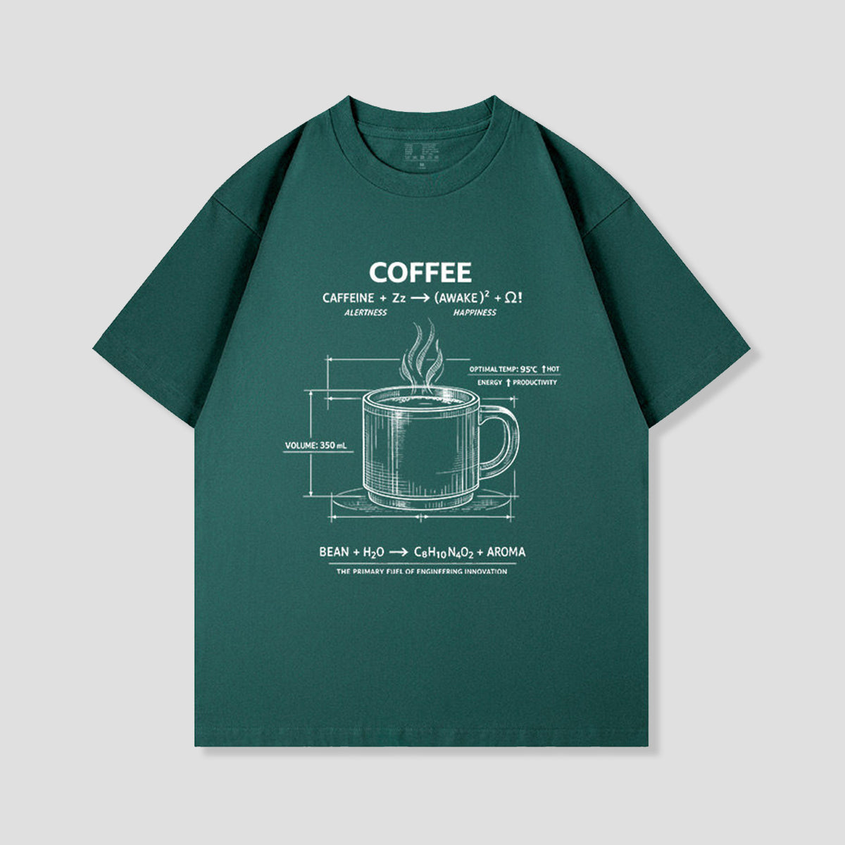 コーヒー設計図 グラフィックTシャツ