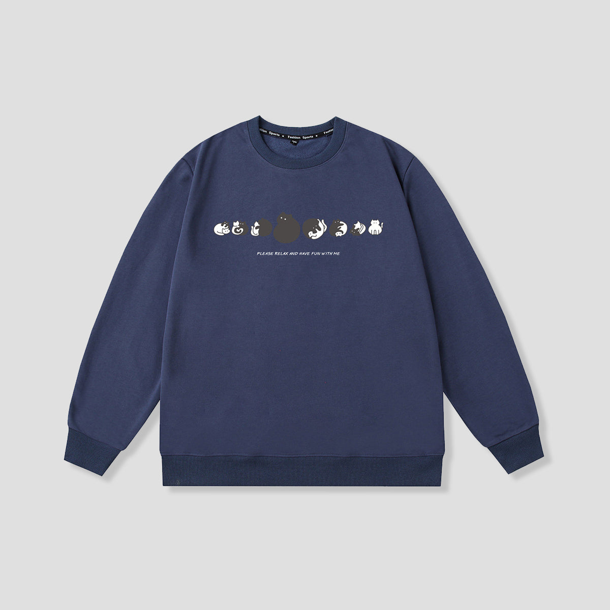 ころころキャット シルエットスウェット