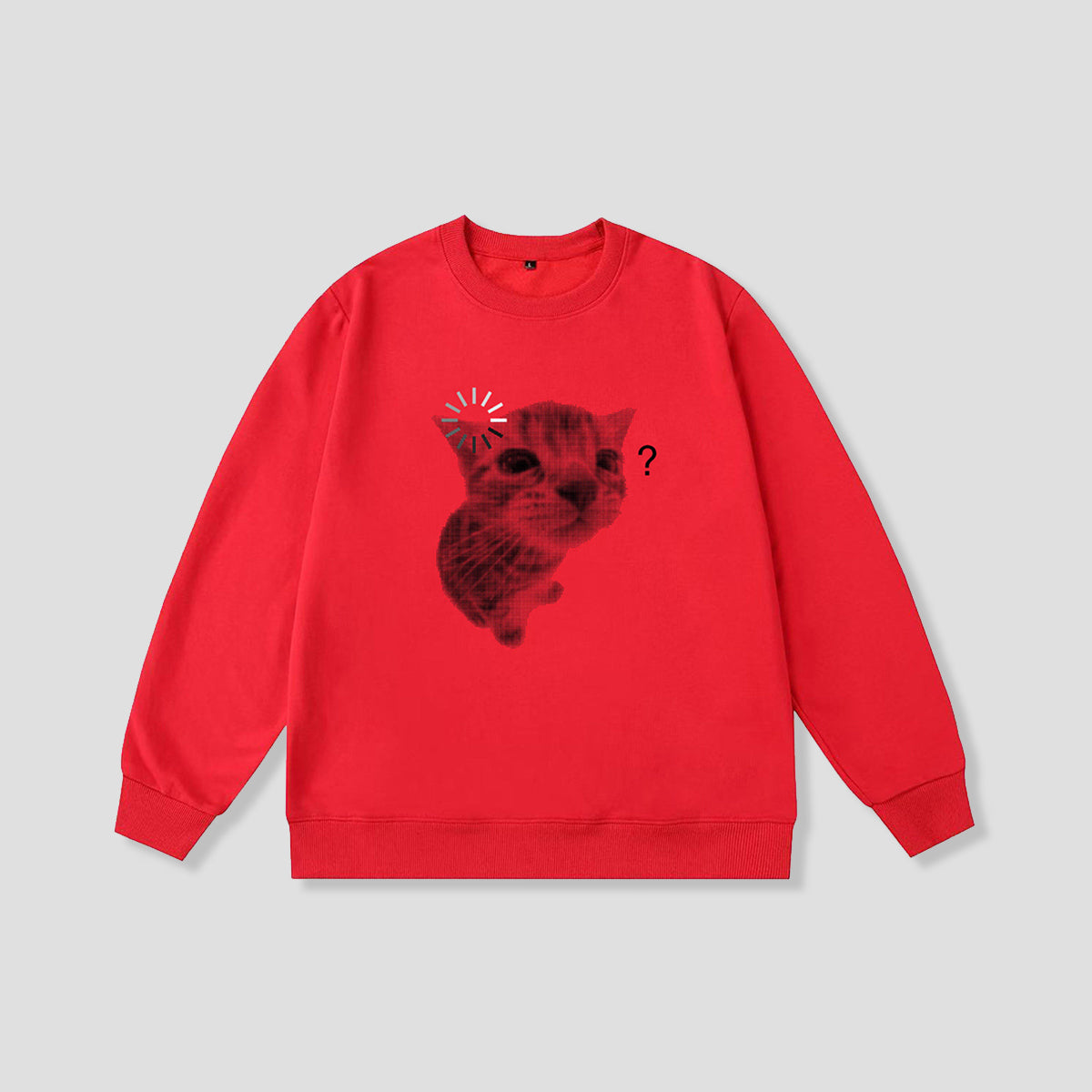 ハテナフェイス アニマルフォト スウェット