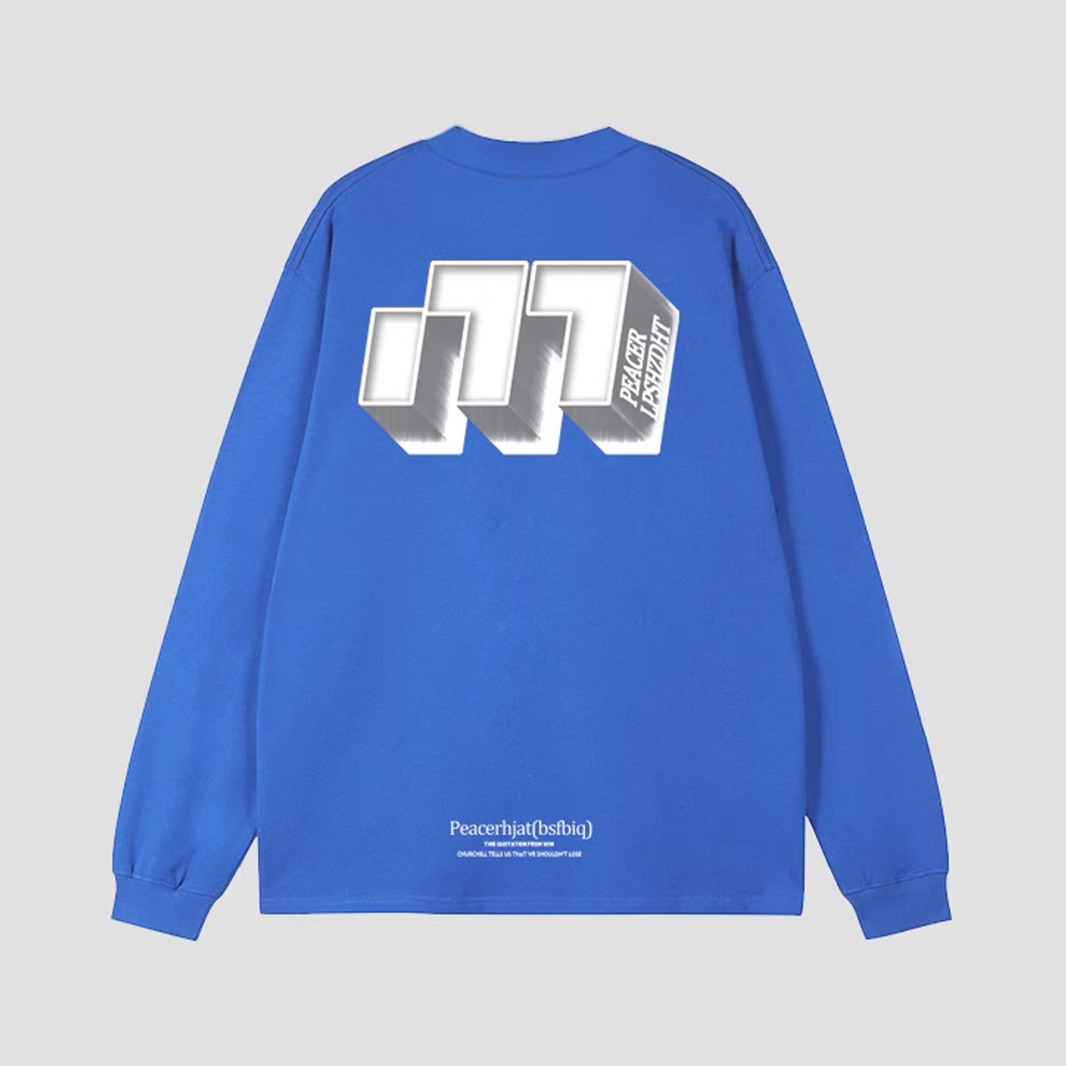 3Dロゴプリント ロングスリーブTシャツ