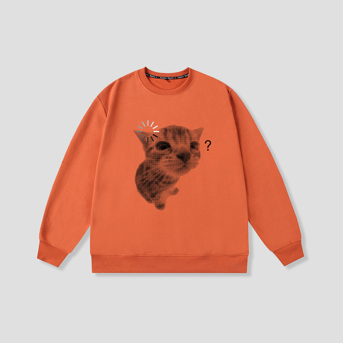 ハテナフェイス アニマルフォト スウェット