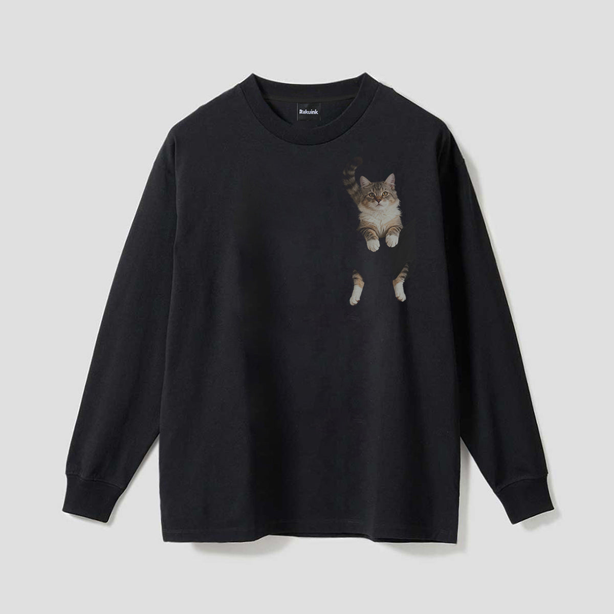 ポケットキャット ロングスリーブTシャツ – RakuInk