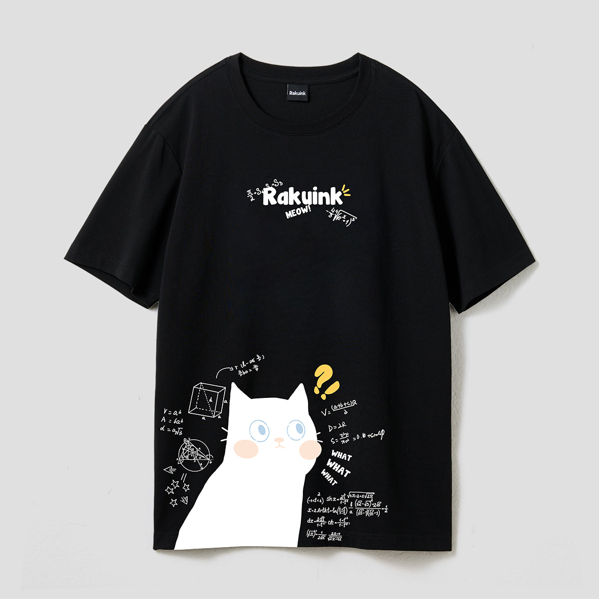Forever Meow｜数学に悩む猫Tシャツ
