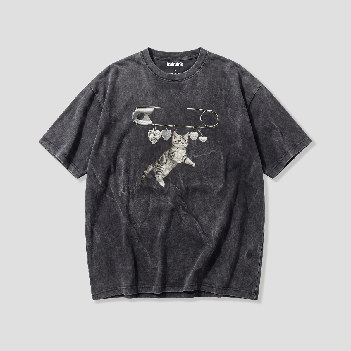 【予約】セーフピンキャット チャームグラフィックTシャツ