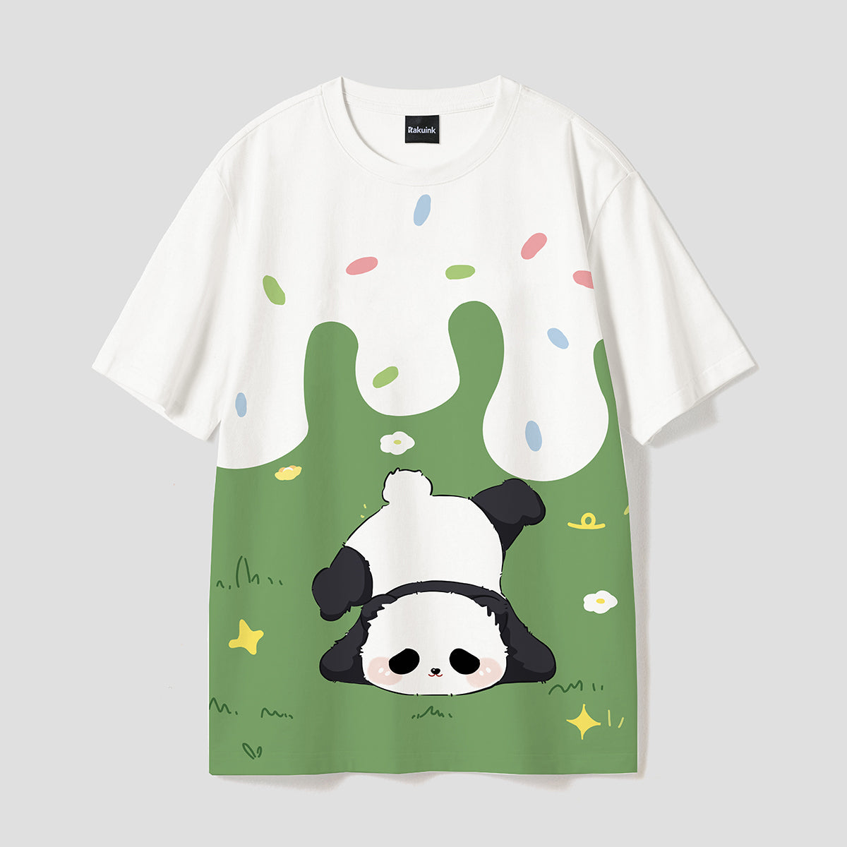 ごろごろパンダTシャツ