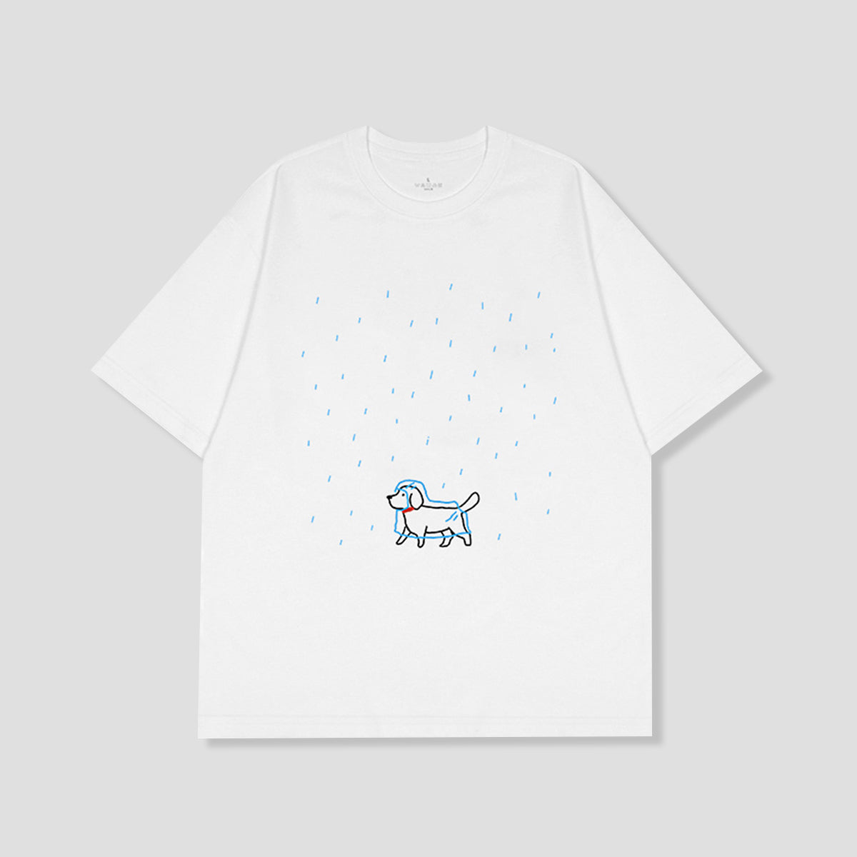 レインコートドッグ グラフィックTシャツ