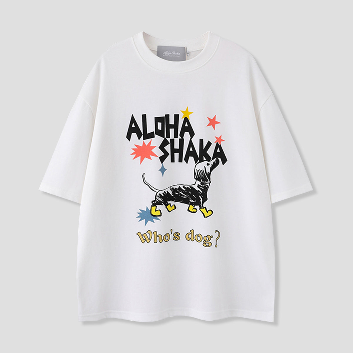 ALOHA DOG散歩サガラ刺繍Tシャツ