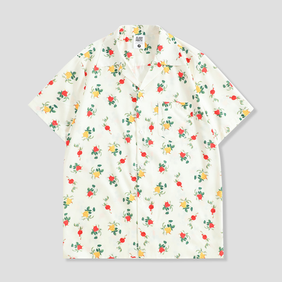 花ひらく、夏の風シャツ