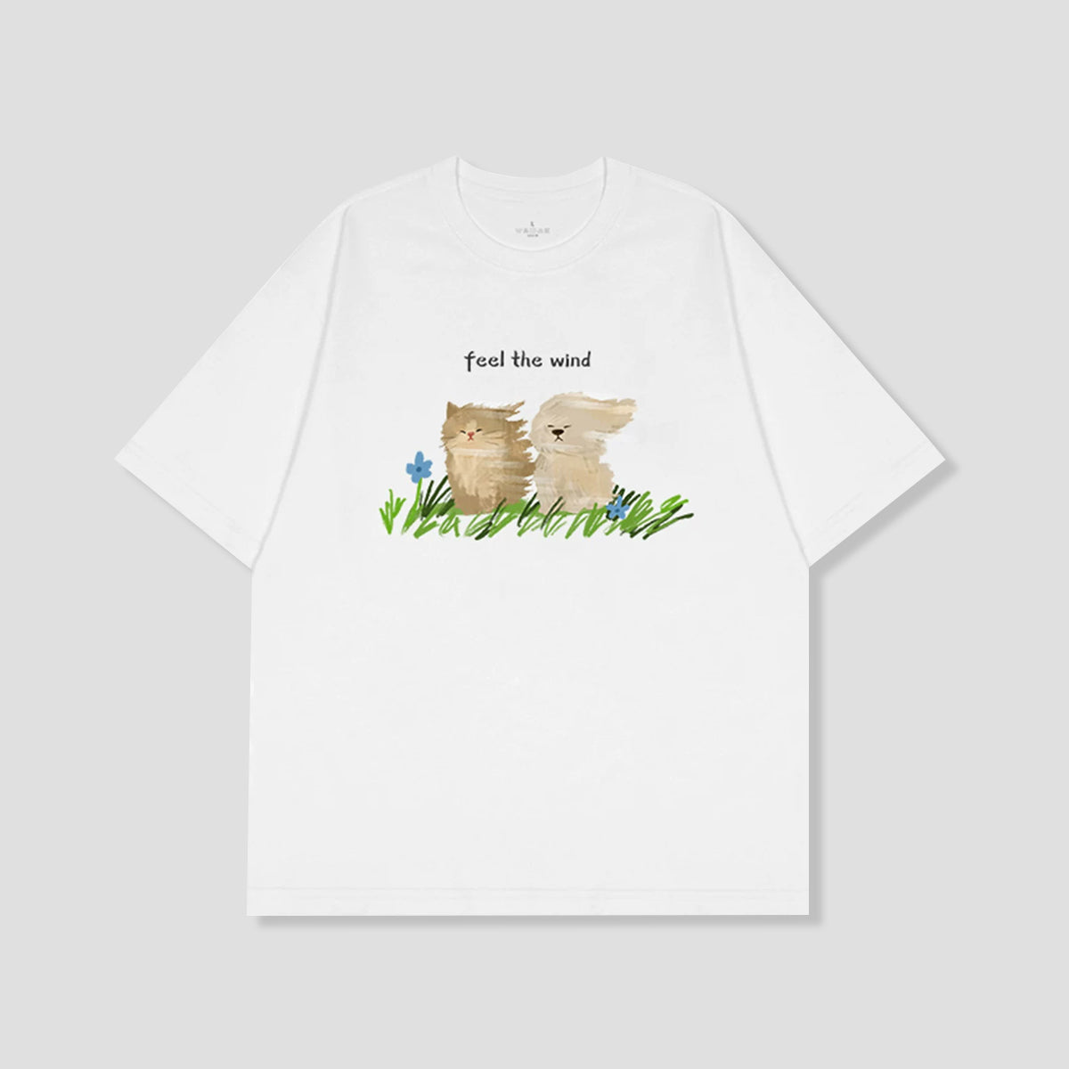 Feel the Wind キャット＆ドッグTシャツ