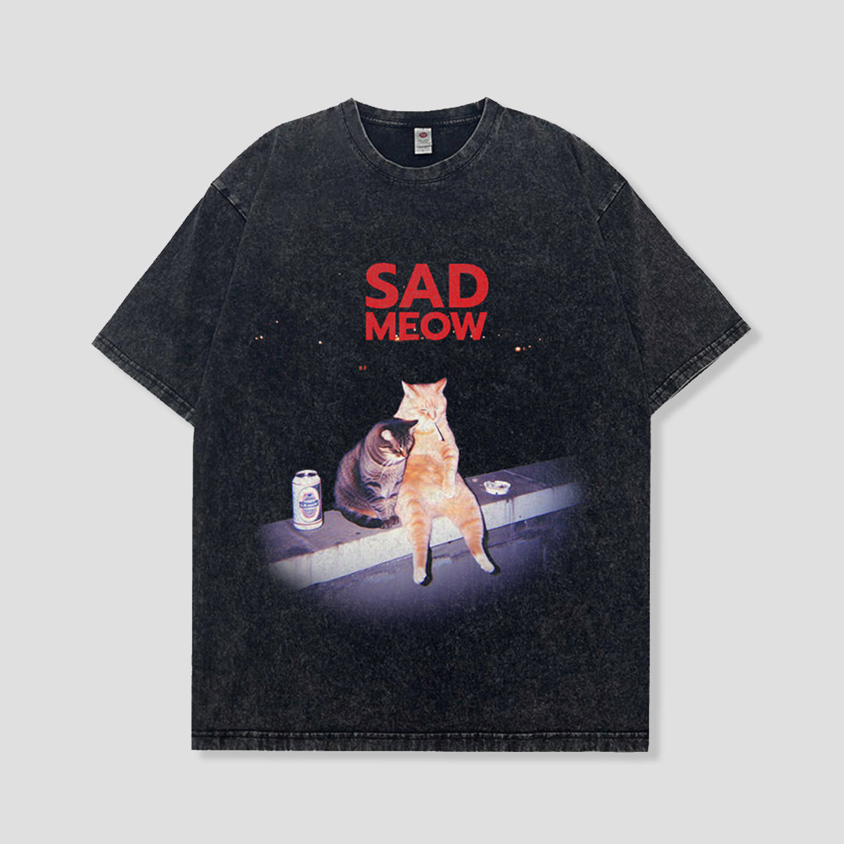 SAD MEOW グラフィックTシャツ