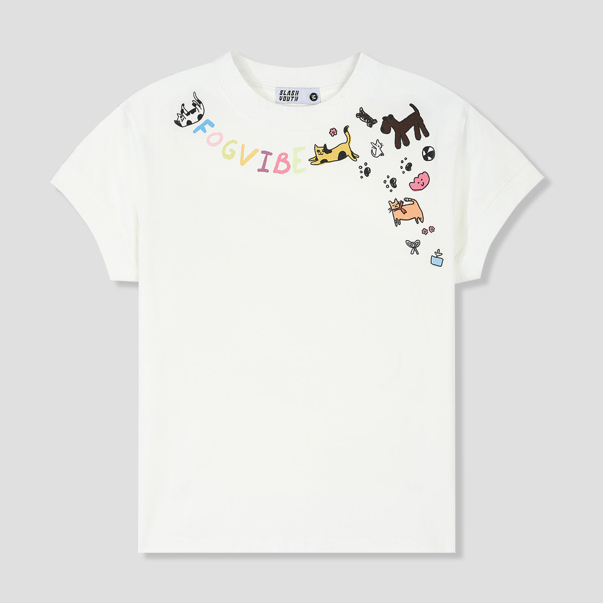 WOMEN｜ネコたちと自由におさんぽTシャツ