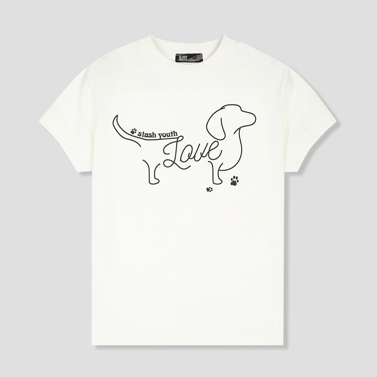 WOMEN｜LOVEダッチョンキャップスリーブ Tシャツ