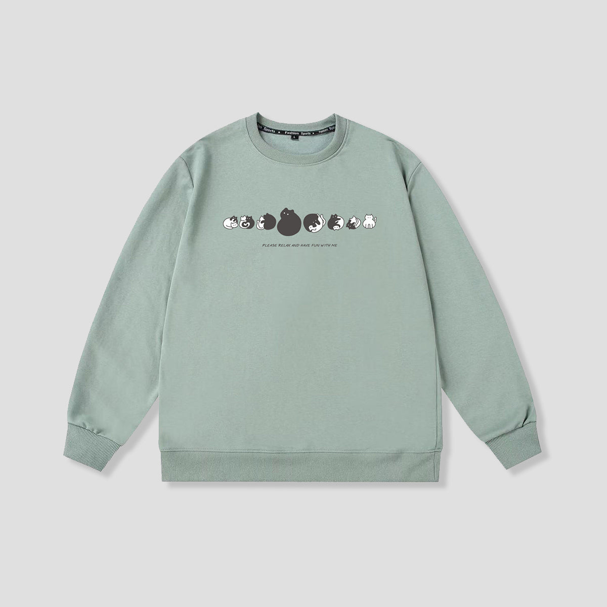 ころころキャット シルエットスウェット