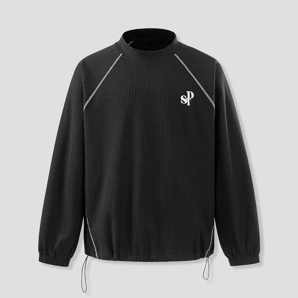 ワッフルテクスチャー ロングスリーブ