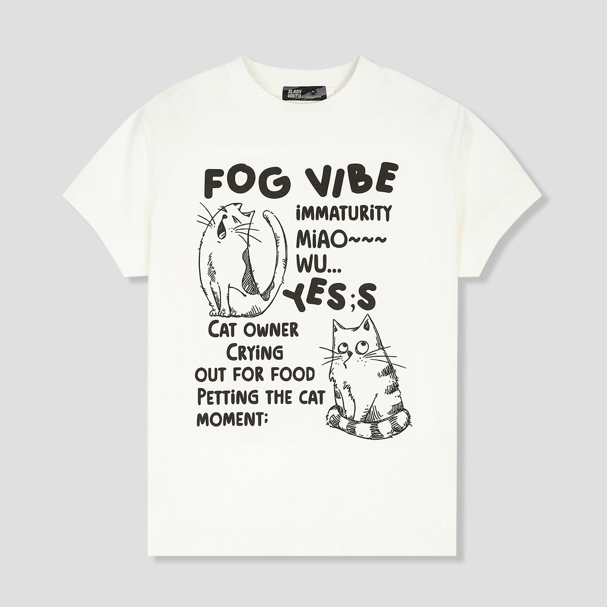 WOMEN｜ラブキャット キャップスリーブ Tシャツ