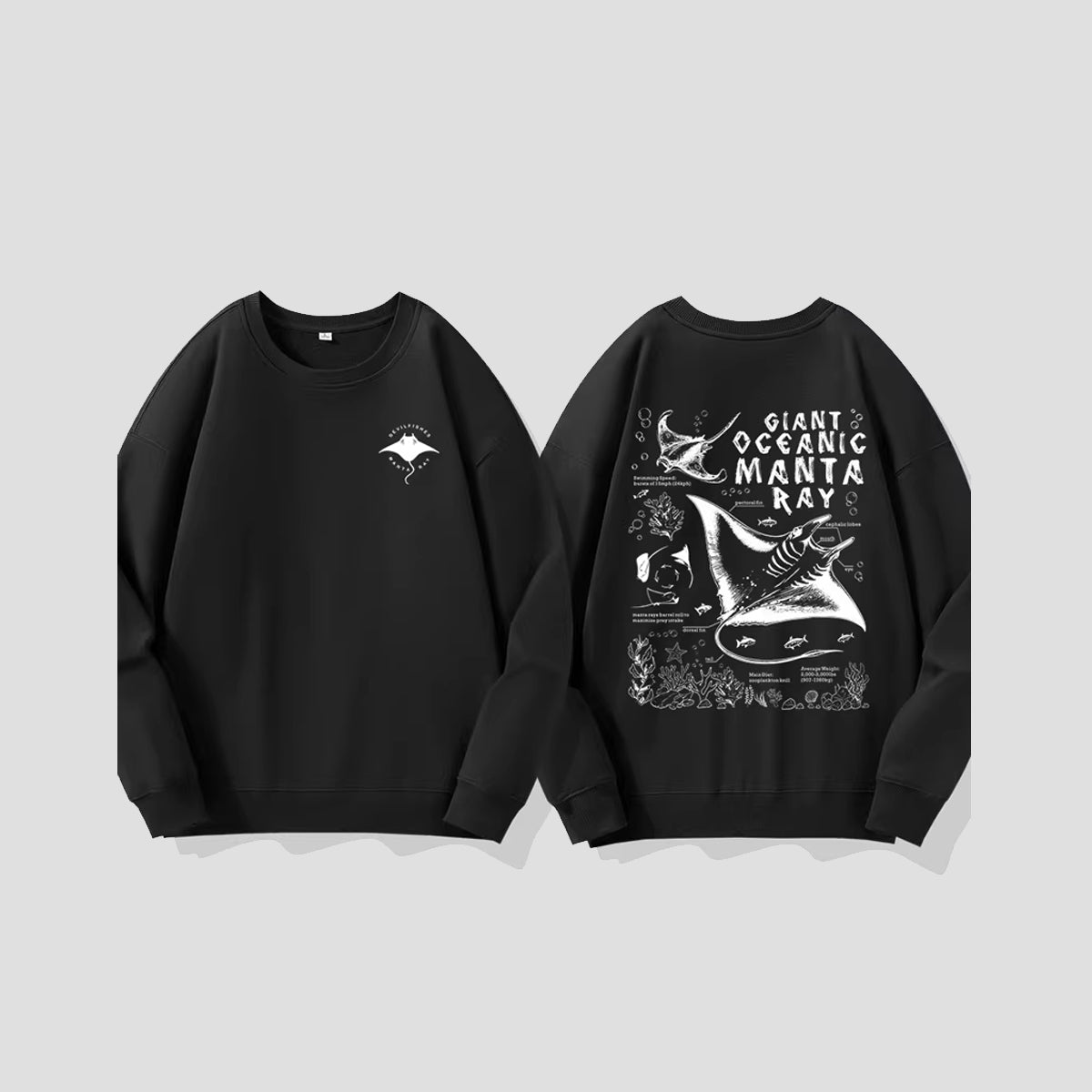 マンタレイ グラフィック スウェット