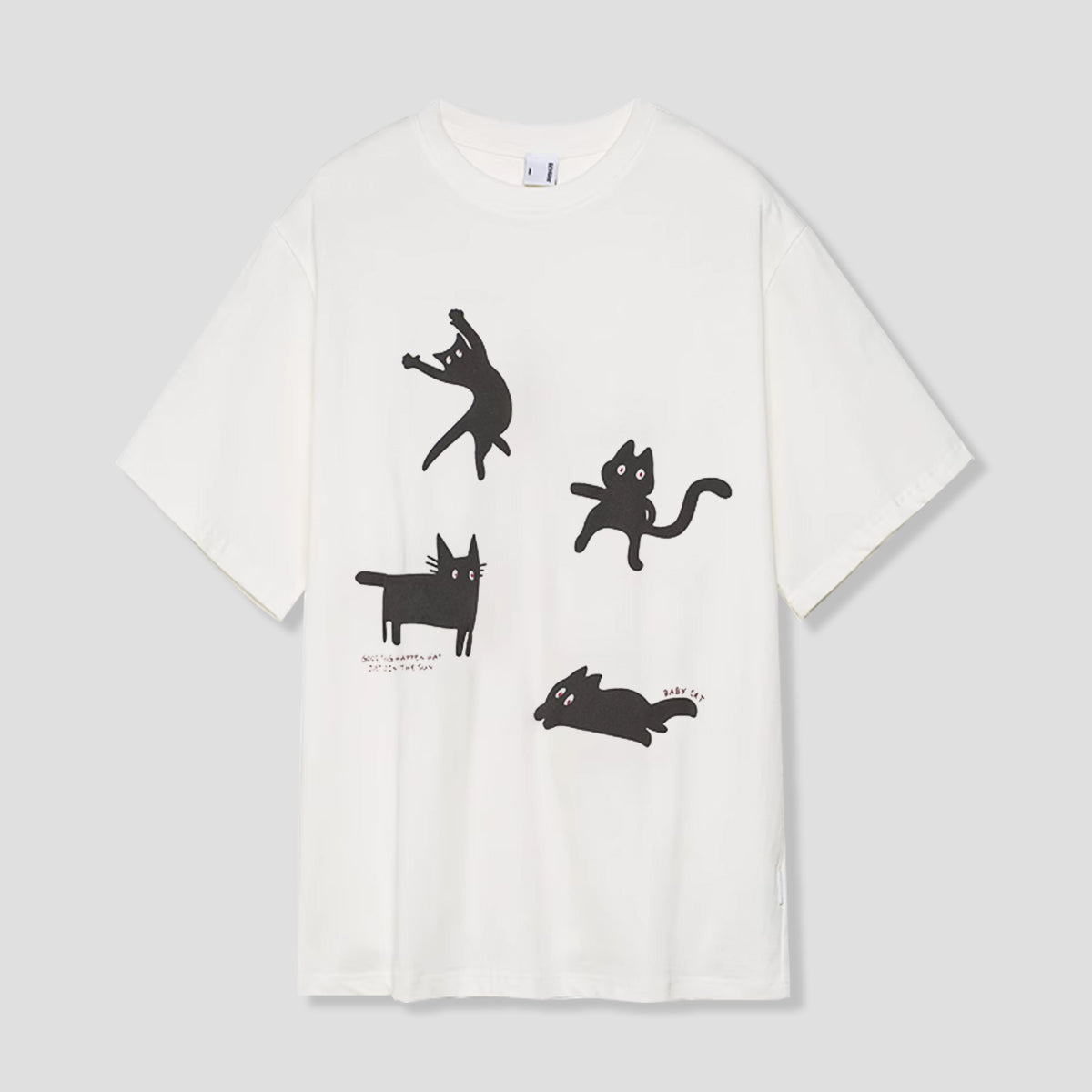 黒猫ダンスTシャツ