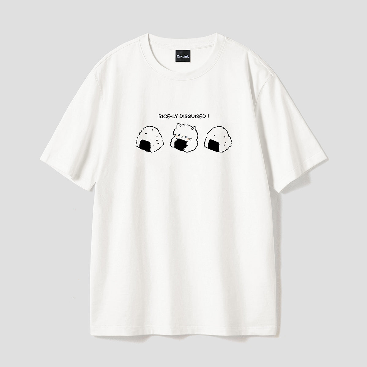 グルメキャット｜おにぎり猫Tシャツ