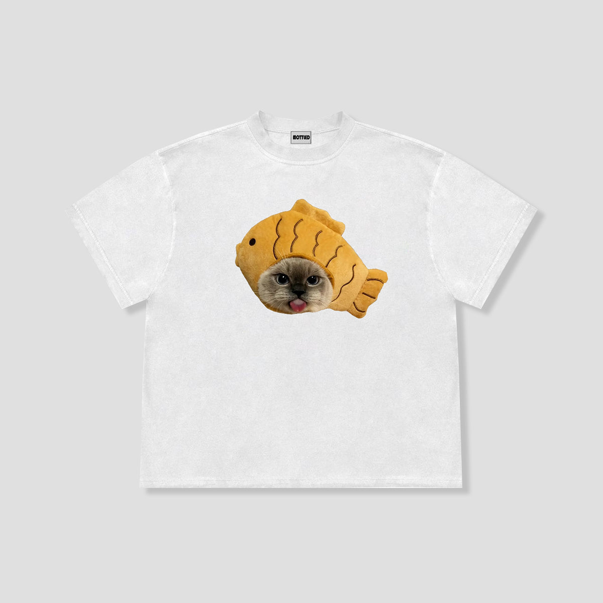 たい焼きキャット グラフィックTシャツ
