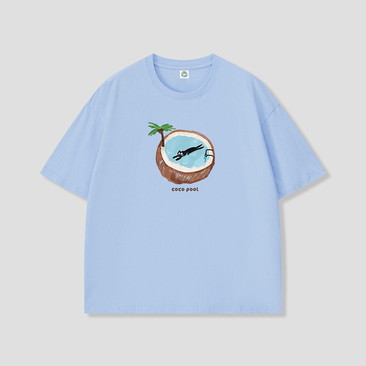 ココナッツプール キャット グラフィックTシャツ