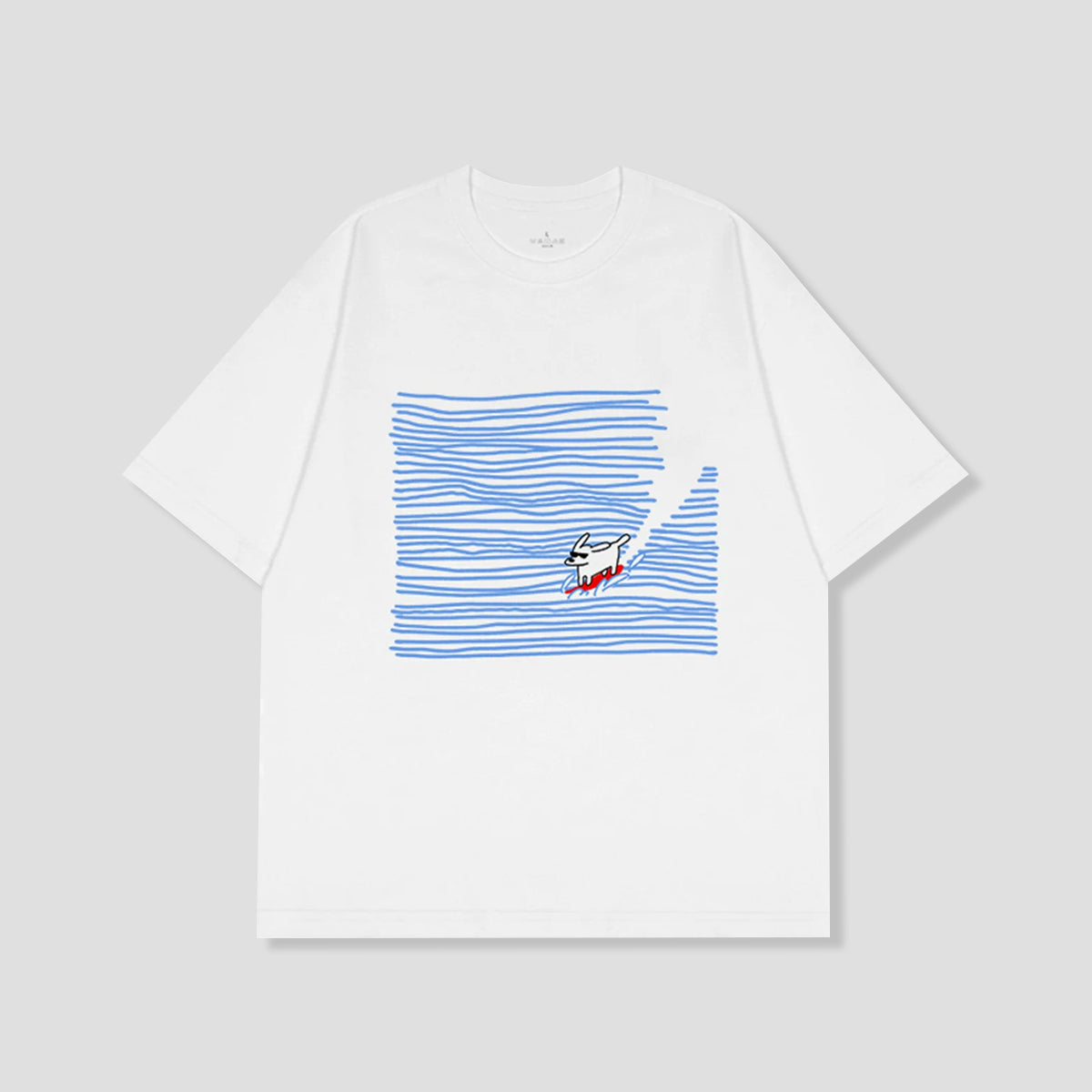 ウェーブライドドッグ グラフィックTシャツ