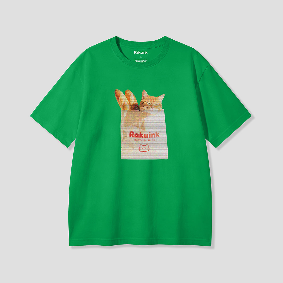 【予約】お持ち帰り猫 グラフィックTシャツ