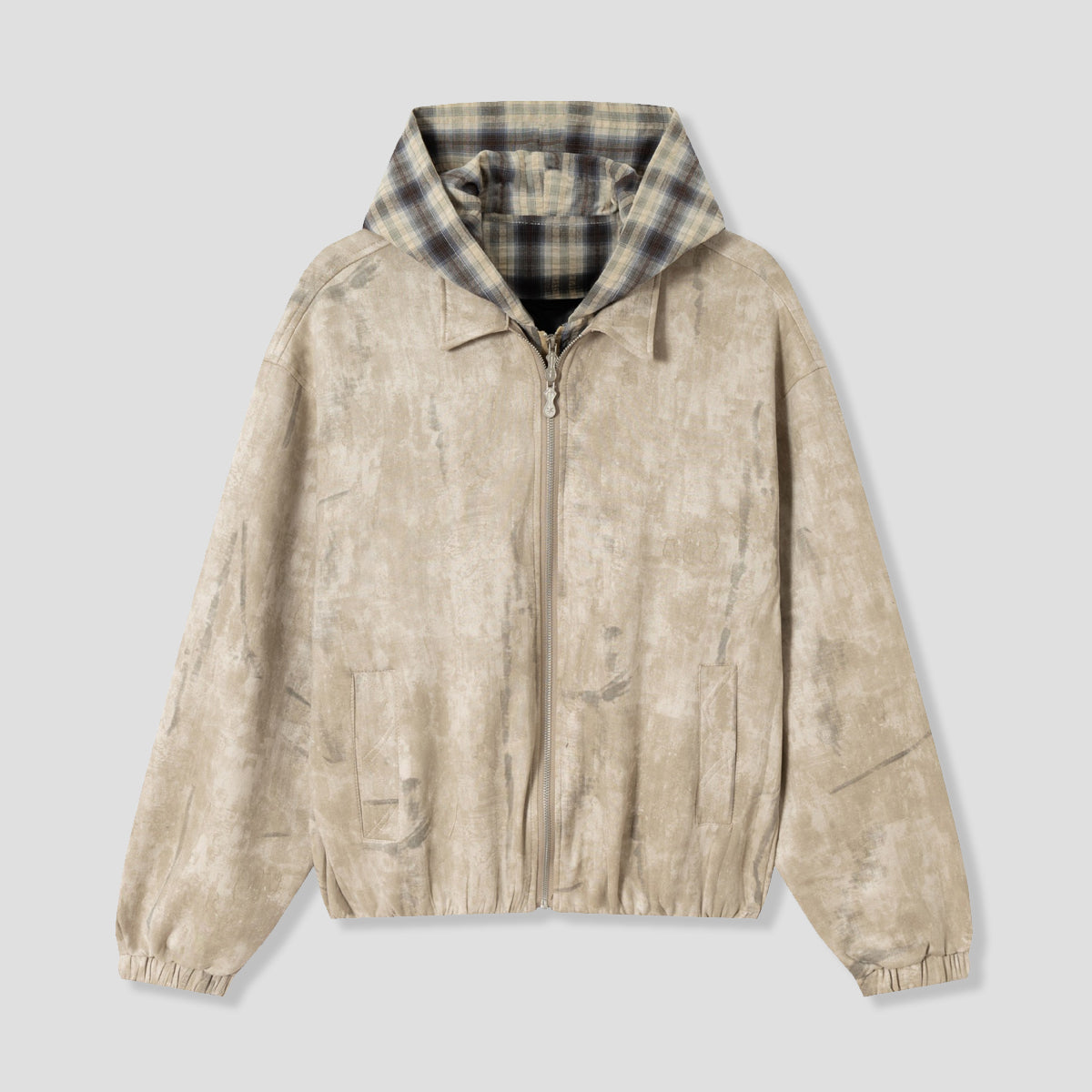 ヴィンテージウォッシュ フェイクレイヤードジャケット