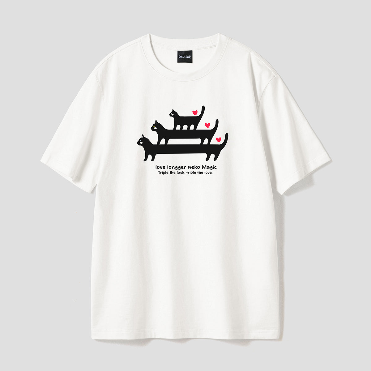 love longer cat daruma t-shirt