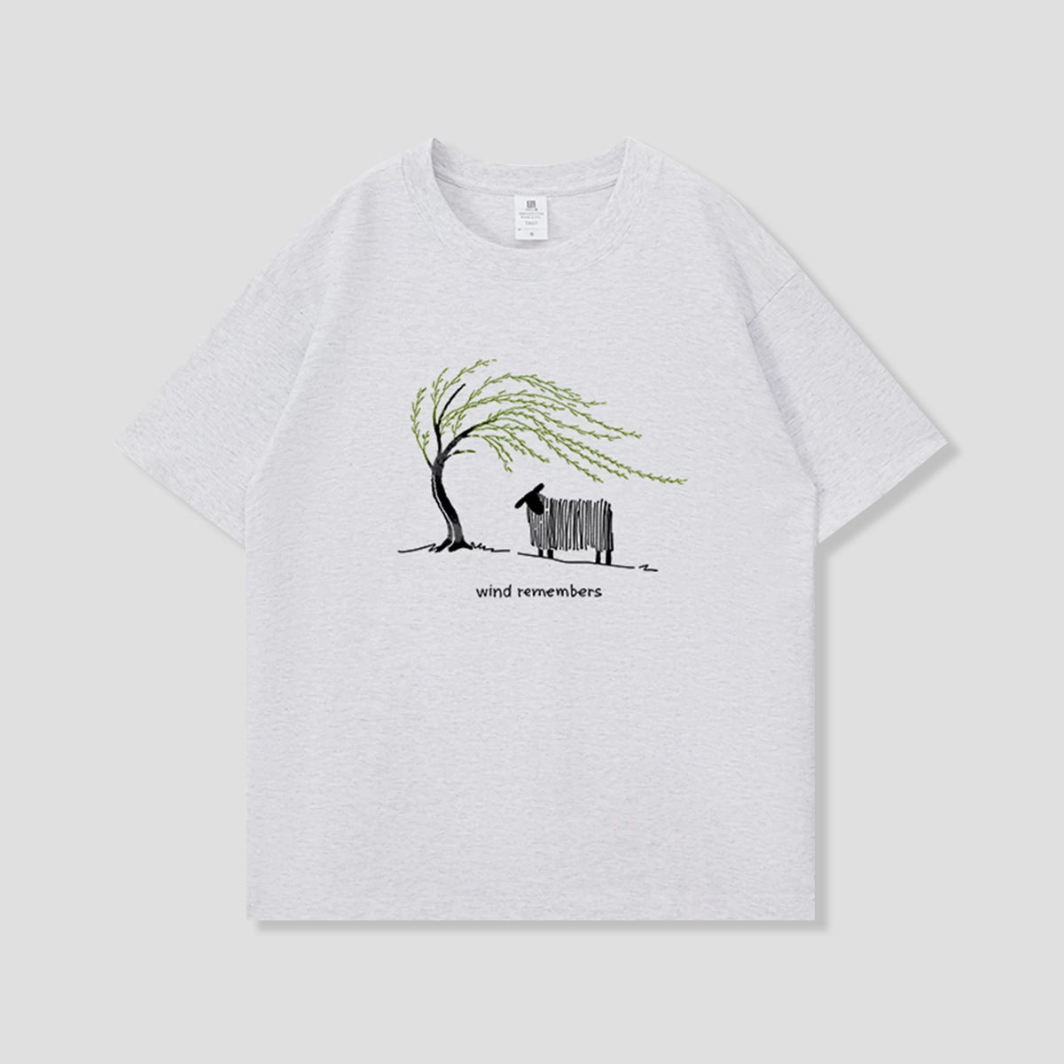 風をきくひつじ グラフィックTシャツ
